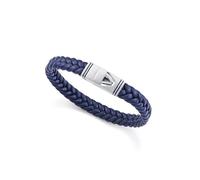 Viceroy Fashion - 14330P01013 - Bracelet Homme Cuir Tressé Bleu et Acier Inoxydable - Fermeture Aimantée