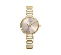 Viceroy Fashion 401306-27 - Montre femme analogique en acier inoxydable doré, cadran doré avec lunette argentée, bracelet doré