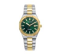 Viceroy Montre femme Classic 401316-67 — acier inox bicolore, cadran vert, calendrier, 10 ATM