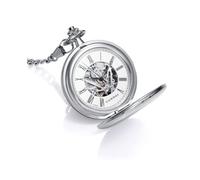 Viceroy Montre de Poche avec Chaîne - 50 mm - Mouvement à Remontage Manuel - Cadran Blanc - Style Vintage - Collection Pocket - 41153-02