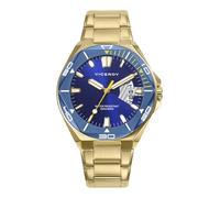 Viceroy Montre en acier IP doré et bleu Bracelet SR VA 46847-97