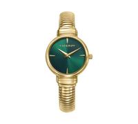 Viceroy Chic 401314-67 - Montre femme analogique en acier inoxydable doré, cadran vert, verre minéral, bracelet tubulaire