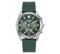 Viceroy Montre Homme Chronographe en Acier Inoxydable - 42 mm - Mouvement à Quartz - Cadran Vert - Étanche 10 ATM - Collection Heat - 401481-67