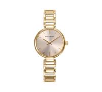 Viceroy Fashion 401306-27 - Montre femme analogique en acier inoxydable doré, cadran doré avec lunette argentée, bracelet doré