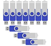 Vicfun U305 Lot de 10 lecteurs Flash USB 1 Go bleu