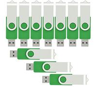 Vicfun U305 Lot de 10 lecteurs Flash USB 2 Go Green