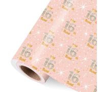 Vichona Papier cadeau d'anniversaire 16 ans pour fille