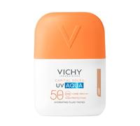 Vichy Capital Soleil Hydratant Visage Coloré UV SPF50 pour Tous Types de Peau Protection UVA et UVB Couleur Unie avec Vitamine Cg et Vitamine E Ombre Lumière