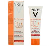 Vichy Capital Soleil IP50 Crème Solaire Anti-Âge Soin Antioxydant 3-En-1 Tube 50ml