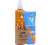 Vichy Capital Soleil Huile solaire SPF50+ 200mL + lait apaisant après-soleil 100mL offert