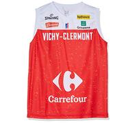 Vichy-Clermont Métropole Basket J.A Vichy-Clermont Maillot Officiel Extérieur 2019-2020 Basketball Mixte Enfant, Rouge, FR : XXS (Taille Fabricant : 10 Ans)