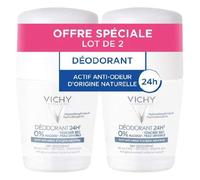 Vichy Déodorant 24h Toucher Sec Peau Sensible Roll-on Lot de 2x50ml