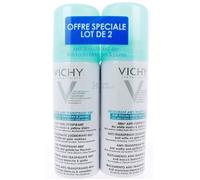 Vichy Déodorant Anti-Traces Blanches & Jaunes 48h Spray Lot De 2 X 125ml