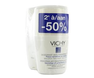 Vichy Déodorant Anti-Transpiration 48h Peaux Sensibles Ou Epilées 2x50ml Promo 2ème A -50%(CNK pack)