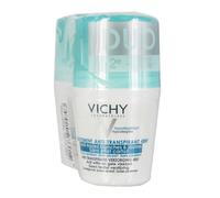 Vichy Déodorant Anti-Transpiration Anti-Taches Blanches et Jaunes 48h Duo Rouleau 2x50 ml