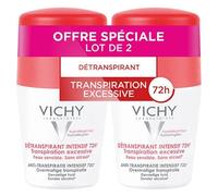Vichy Déodorant Détranspirant Intensif 72h Roll-On Lot De 2 X 50ml