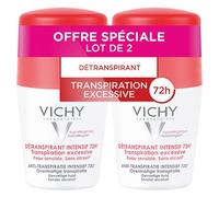 Vichy Déodorant Détranspirant Intensif 72 H Bille, Roll'on Rouleau 2x50 ml