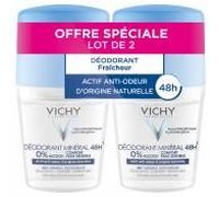 Vichy Déodorant Minéral 48H Roll-On Lot de 2 x 50 ml - Lot 2 x 50 ml