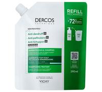 Vichy Dercos Anti-Dandruff Dermatological Shampoo for Normal to Oily Hair 390ml Refill