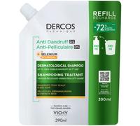 Vichy Dercos Shampoing Antipelliculaire Cheveux Secs Eco-Recharge 390ml