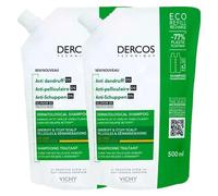 Vichy Dercos Shampooing Antipelliculaire DS Cheveux Secs 2x Écorecharge 500ml
