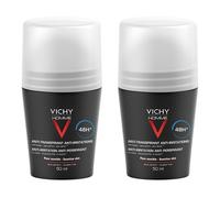 LOT*2 Vichy Homme Déodorant bille 48H anti-irritation Rouleau 2x50 ml