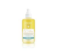 VICHY LABORATOIRES Eau Solaire Haute Protection SPF 50 en Spray 200 ml - Hydratation à l'Acide Hyaluronique - Résistante à l'Eau - Protection UVB + UVA - Lot de 2