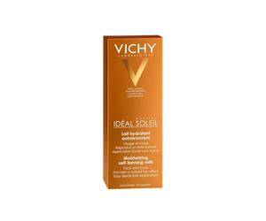 VICHY LABORATOIRES Lait Hydratant Autobronzant Visage et Corps 100 ml - Hâle Progressif Naturel Peau Sensible - Lot de 2