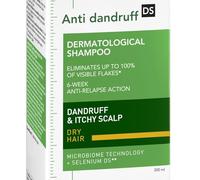 VICHY LABORATOIRES Shampoing Dercos Anti-Pelliculaire Cheveux Secs 200 ml - Traitement Dermatologique pour Cuir Chevelu Irrité et Démangeaisons - Technologie Microbiome au Sélénium DS - Lot de 2