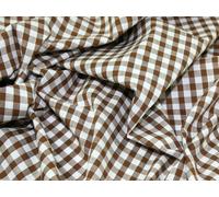 Vichy Marron Fat Quarter * * Post UK gratuit * * Check Matière ¼ "Carreaux Vichy Polycoton Tissu Fat Quarters à carreaux à carreaux Couture Patchwork Craft Dorothy 1/10,2 cm à carreaux Tissu à carreaux
