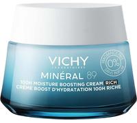 Vichy Minéral 89 Crème Boost D’Hydratation 100H Riche Sans Parfum Pot 50ml