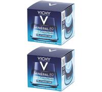 Vichy Minéral 89 Crème Nuit Récupératrice Mélatonine Pour La Peau 2x50 ml