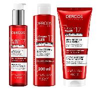 Vichy Routine Protocole 3 Produits Shampooing Dercos Anti-casse Collagen 17 Filler