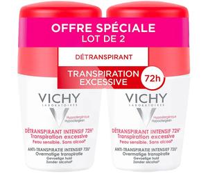 Vichy Stress Resist Traitement Anti-Transpirant 72h Roll-On 2x50ml Promo 2ème A -50% (CNK pack)