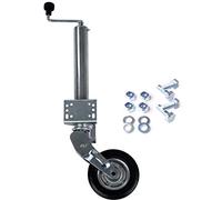 Vicien Roue Jockey Automatique HDmirrorR 400 kg avec Matériel de Fixation - Roulette Industrielle - Caster Pivot - Acier Allié - Montage sur Plaque - 1 Unité