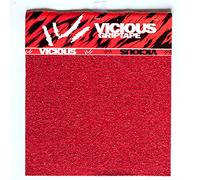 Vicious Rayne Longboards GripTape Lot de 4 grips pour longboard/skateboard Rouge 101,6 x 27,9 cm