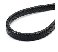 VICIYOO 1 Yard/lot Largeur 10 mm 12 mm Cordon en Cuir tressé Bracelet Accessoires Fil de Corde en Cuir Plat pour la Fabrication de Bijoux DIY