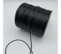 VICIYOO Cordon en Coton ciré Noir de 0,5 mm, 0,8 mm, 1 mm, 1,5 mm, 2 mm, pour la Fabrication de Bijoux