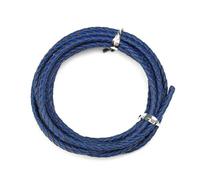 VICIYOO Cordon en Cuir tressé Rond de 2 m de diamètre, 3 à 4 mm, pour la Fabrication de Bijoux, de Colliers et de Bracelets