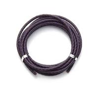 VICIYOO Cordon en Cuir tressé Rond de 2 m de diamètre, 3 à 4 mm, pour la Fabrication de Bijoux, de Colliers et de Bracelets