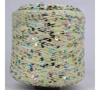 VICIYOO Fil à Tricoter à la Main en Acrylique 50 g, Laine de Coton, Fil à Crocheter, Paillettes, Fil pour Tricoter soi-même