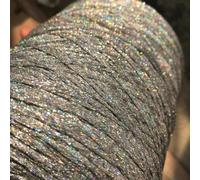 VICIYOO Fil métallique Creux Scintillant doré et argenté de 500 g pour Tricot et Couture, pour Fils épais à Crocheter et à Broder