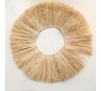 VICIYOO Guirlande de Glands en Raphia Naturel, décoration de Mariage, de Maison, de Meubles, de Fond, de Mur, d'herbe Lafite, décoration d'intérieur, 1 mètre