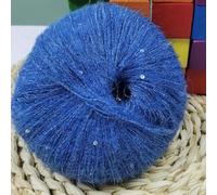 VICIYOO Lot de 12 Fils de Mohair pailletés, 300 g au Total, pour Tricot à la Main, Crochet, Perles, Tricot, Pull, châle