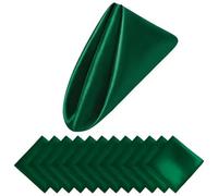 VICIYOO Lot de 12 Serviettes de Table en Satin de Noël 30,5 x 30,5 cm, Douces, pour Mariages romantiques, fête, dîner, décoration de Table