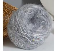 VICIYOO Lot de 2 pelotes de 50 g de Fil Mohair à Paillettes pour Tricot, Pull, écharpe, Chapeau, châle, Manteau, DIY