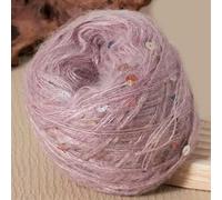 VICIYOO Lot de 2 pelotes de 50 g de Fil Mohair à Paillettes pour Tricot, Pull, écharpe, Chapeau, châle, Manteau, DIY