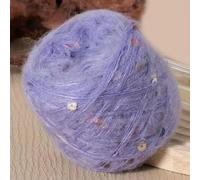 VICIYOO Lot de 2 pelotes de 50 g de Fil Mohair à Paillettes pour Tricot, Pull, écharpe, Chapeau, châle, Manteau, DIY
