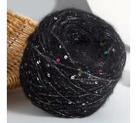 VICIYOO Lot de 2 pelotes de 50 g de Fil Mohair à Paillettes pour Tricot, Pull, écharpe, Chapeau, châle, Manteau, DIY