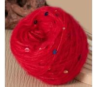 VICIYOO Lot de 2 pelotes de 50 g de Fil Mohair à Paillettes pour Tricot, Pull, écharpe, Chapeau, châle, Manteau, DIY